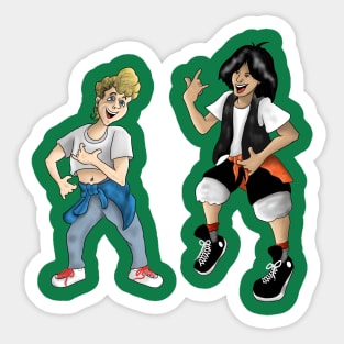 Bill and Ted's Everyday Activity! Sticker